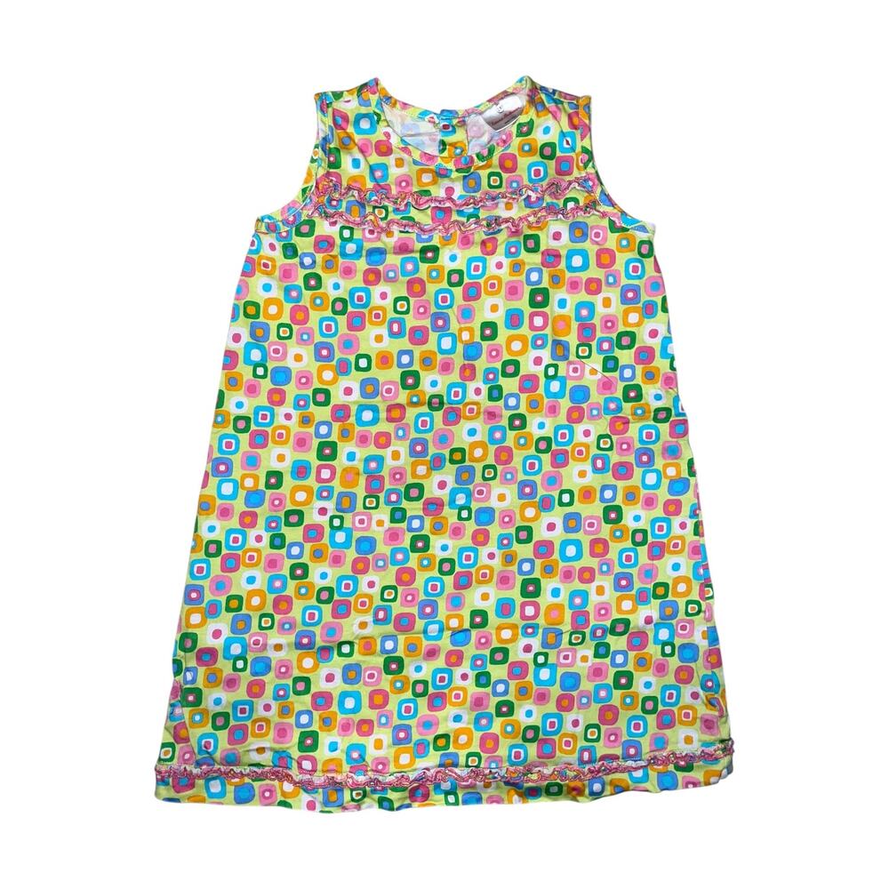Hanna Andersson Mod Sleeveless Dress size 130 60's Retro Inspired